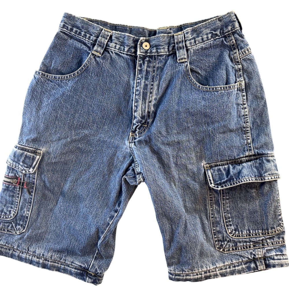 Wrangler Hero Originals Kids Blue Denim Cargo Shorts Size 14 HSK MCCH36253